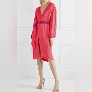 NWT Retrofete Audrey Sequin Dress in hot pink size S